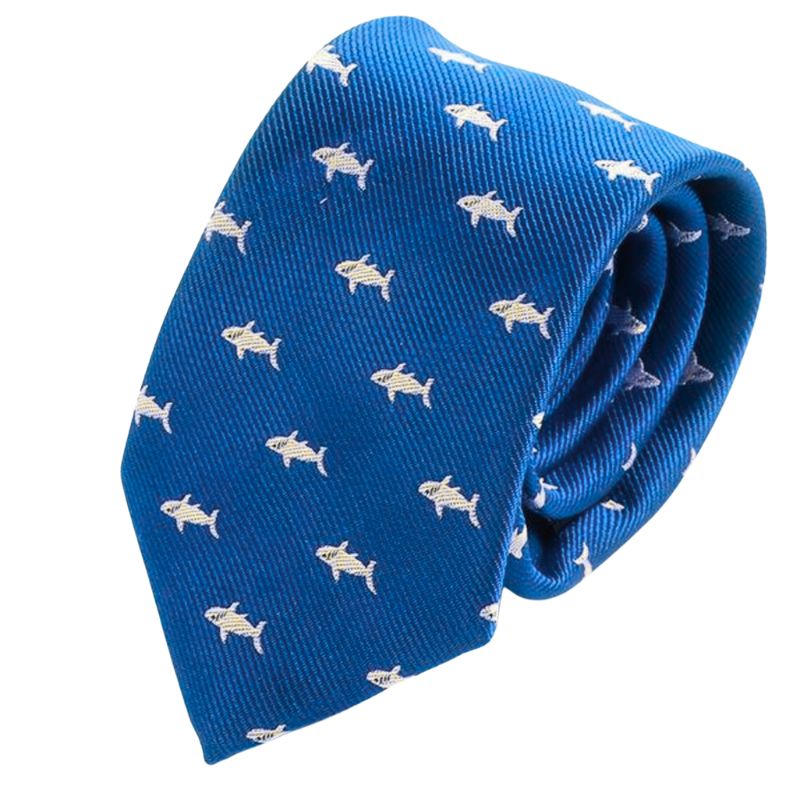 Shark Tie Blue
